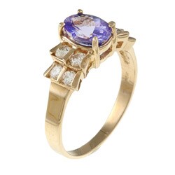 Encore by Le Vian 14k Gold Tanzanite and 2/5ct TDW Diamond Ring