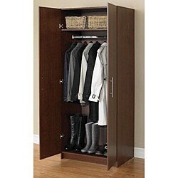 Akadahome Multipurpose 72-inch Walnut Storage Cabinet