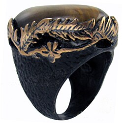 Bronze Tiger's Eye Cocktail Ring