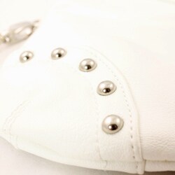 Candice Urban Exclusive Luggage Handle White Clutch Bag 