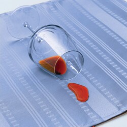 Divine Stripe Spill-proof Light Blue 52x52-inch Square Tablecloth