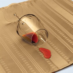 Divine Stripe Spill-proof Gold 60x84-inch Oval Tablecloth