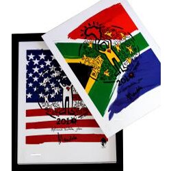 Athol Moult Limited Edition Nelson Mandela Signed 32 Print Boxed Collection