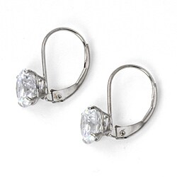 Ultimate CZ 10k White Gold Cubic Zirconia Earrings