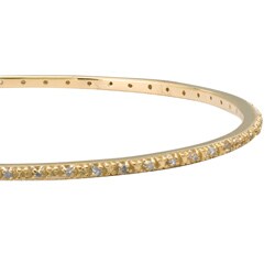 Gold over Silver 1/2ct TDW Diamond Bangle Bracelet