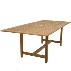 Michelangelo Rectangular 9-piece Teak and Wicker Dining Set