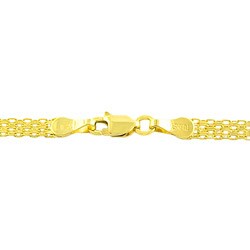 14k Yellow Gold 18-inch Bismark Chain