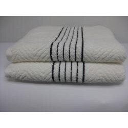 Zero Twist Fashion Stripe Towels (Set of 2)