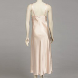 Jones New York Women's Peach Silk Nightgown