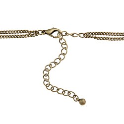Kate Bissett Tri-color Filigree Rose Station Necklace