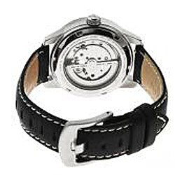 Android Blue Skeleton Antiforce Automatic Leather Watch