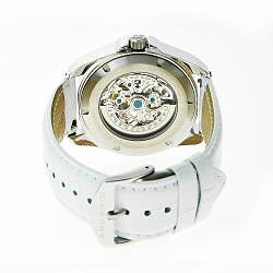 Android Women's Concept T-40 White Skeleton Automatic Leather Watch