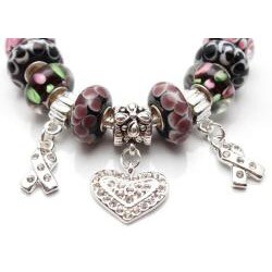 Bleek2Sheek True Hope Collection: Black Edition Charm Bracelet