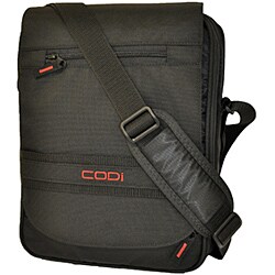 CODi Dispatch Black Vertical 14.1-inch Laptop Messenger Bag