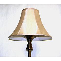 Transitional One-light Aged Brass Floor Lamp