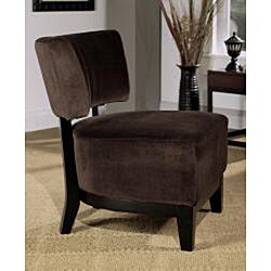 London Dark Brown Fabric Chair