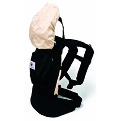 ERGObaby Baby Carrier in Black with Camel Lining
