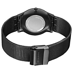 Skagen Men's Titanium Black Dial Mesh Watch 
