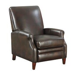 New Creations Espresso Cleburne Leather Recliner