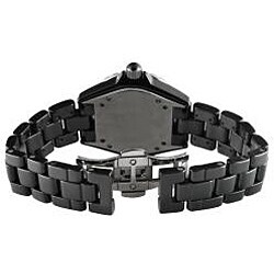 Peugeot Women's Swiss Ceramic Black Sport Bezel Watch
