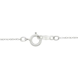 10k Gold White Cubic Zirconia Cancer Astrological Necklace