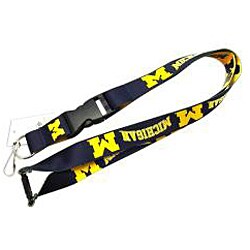Michigan Wolverines Reversible Lanyard Keychain Ticket ID Holder