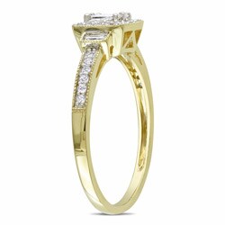 10k Yellow Gold 1/3ct TDW Diamond Ring (G-H, I1-I2)