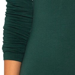 American Apparel Women's Forest Cotton Spandex Jersey Turtleneck Dress