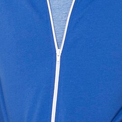 American Apparel Unisex Royal Blue/ White California Fleece Track Jacket 