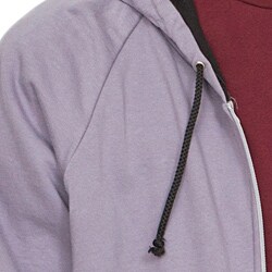 American Apparel Unisex Slate/ Black California Fleece Thermal-lined London Hoodie (X-small)