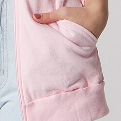 American Apparel Unisex Powder Pink California Fleece Zip Jogger Jacket