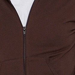 American Apparel Women's Brown California Fleece Hoodie
