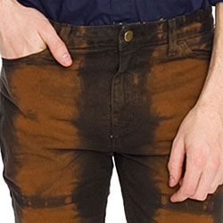 American Apparel Men's Slim Fit Twill Tie Dye Stretch Pants