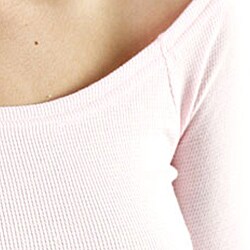 American Apparel Women's Light Pink Thermal 3/4-sleeve Top