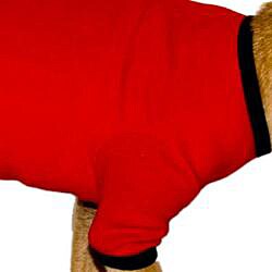  American Apparel Red/Black Baby Rib Dog Tee