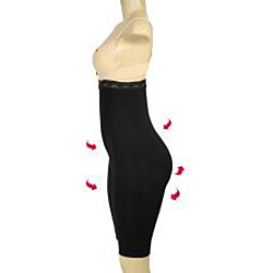 Magic Curves High-waist Long Leg Black Body-shaper