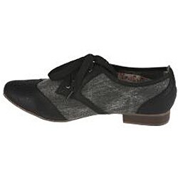 Elegant Women's 'Perdy-1' Black Oxford