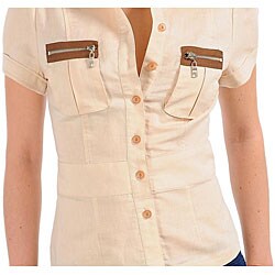 Stanzino Women's Casual Beige Top