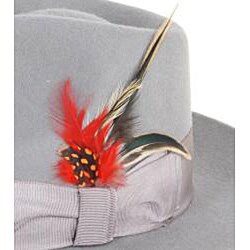 Ferrecci Men's Gray Wool Fedora Hat