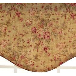RLF Home 'Ballad Bouquet Tea Stain' Cornice Valance