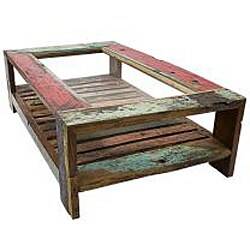 Handmade Wood/ Glass Coffee Table