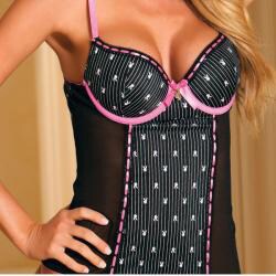 Women's Playboy Push-up Corset and Panty