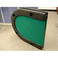 Bi-fold 73-inch Green Texas Hold'em Poker Table