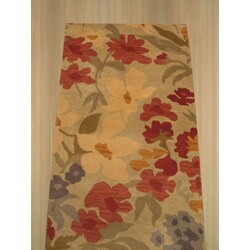 Hand-tufted Wool Ivory Josie Rug (2' x 6')