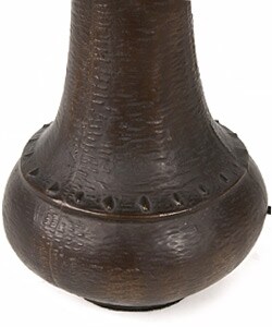 Tiffany-style Red Star Table Lamp