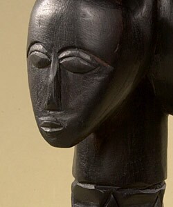 African Three Heads Accent Table (Ghana)
