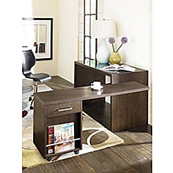 Pivot Chocolate Desk with File