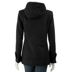 MICHAEL Michael Kors Women's Black Hooded Toggle Coat