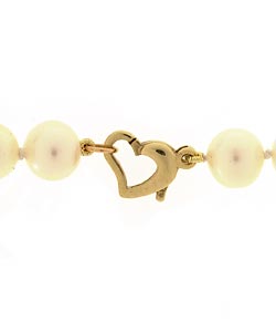 14k Gold Freshwater Cultured Pearl Necklace (7-8 mm/ 18 in)