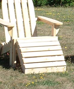 Classic Cedar Adirondack Footrest